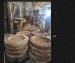 Bowl Wadah Saji Kayu Jati